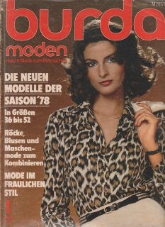 1978/01 časopis Burda Německy, velký formát