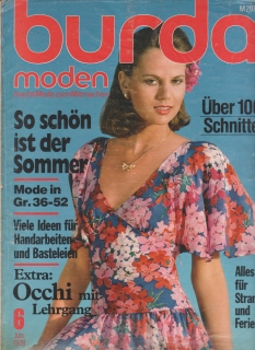 1978/06 časopis Burda Německy, velký formát