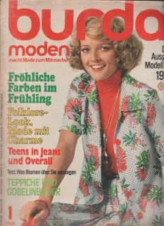 1976/01 časopis Burda Německy, velký formát