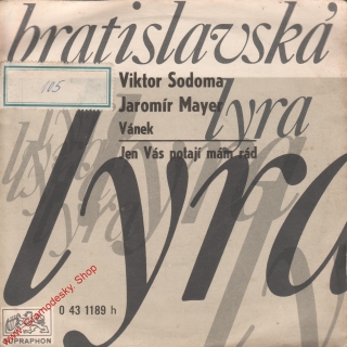 SP Bratislavská Lyra 1971, Viktor Sodoma, Jaromír Mayer, Vánek, Jen Vás potají