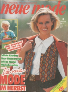 1990/08 časopis Neue Mode, velký formát