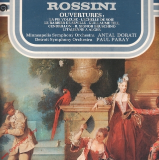 LP Gioacchino Rossini, Predohry / Overtures 1975, stereo 9110 0420