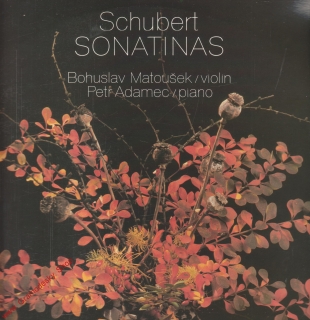 LP Franz Schubert, Bohuslav Matoušek, violin, Petr Adamec, piano, 1979 stereo