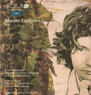 LP Marián Lapšanský. piáno, Rachzmaninov, Prokofiev, 1975 stereo 9110 0419