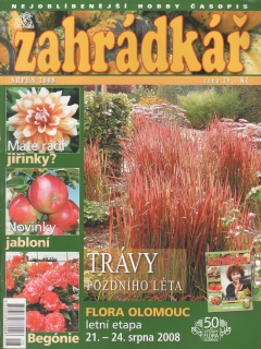 2008/08 Zahrádkář, časopis, velký formát