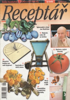 2003/08 Receptář, nejprodávanější hobby magazín, velký formát