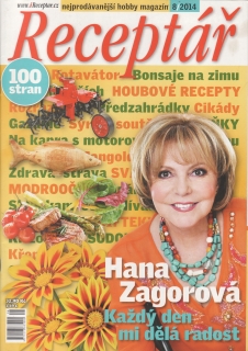 2014/08 Receptář, nejprodávanější hobby magazín, velký formát