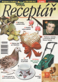 2003/02 Receptář, nejprodávanější hobby magazín, velký formát