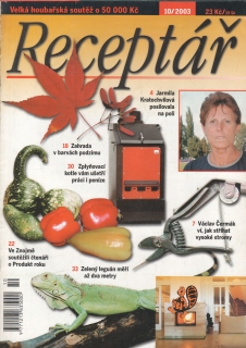 2003/10 Receptář, nejprodávanější hobby magazín, velký formát