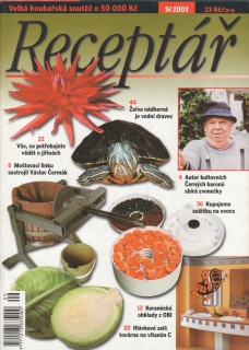 2003/09 Receptář, nejprodávanější hobby magazín, velký formát