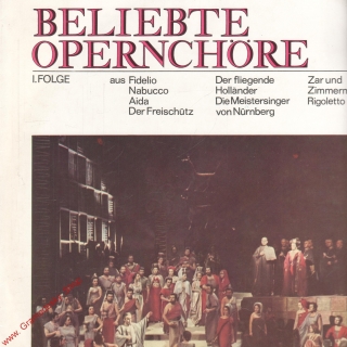 LP Beliebte Opernchore, Fidelio, Nebucco, Aida, Rigoletto, Trubadůr, stereo Eter