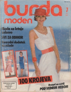 1987/07 časopis Burda, polsky
