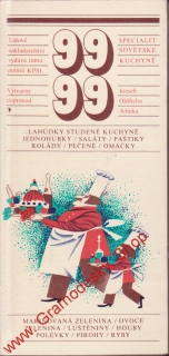 99 specialit sovětské kuchyně, lahůdky studené kuchyně, jednohubky, saláty 1980