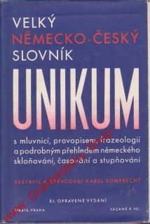 Velký německo česká slovník, Unikum, 1948