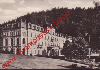 Pohlednice Mariánské lázně, Ústřední léčebný ústav, 1966, prošlé poštou
