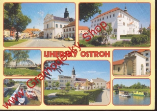 Pohlednice Uherský Ostroh, město v okrese Uherské Hradiště, 2017, prošla poštou