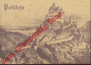 Pohlednice Potštejn na počátku 16. století, čistá