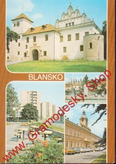 Pohlednice Blansko, okresní město v údolí Svitavy / prošlý poštou
