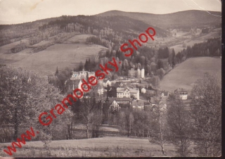 Pohlednice Jeseníky, Lipová, státní lázně, prošlá poštou 1964