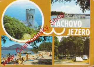 Pohlednice Máchovo jezero, hrad Bezděs / prošlá poštou 1984