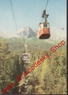 Pohlednice, Vysoké Tatry, Lanovka na Lomnický ětít, 2632 m / čistá