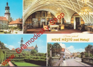 Pohlednice, Nové město nad Metují, renesanční zámek, 1982 / čistá
