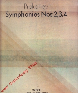 LP 2album Sergej Prokofjev, symfonie 2.3.4. 1983, stereo 1110 3731-32 ZA