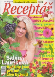 2012/09 Receptář, nejprodávanější hobby magazín, velký formát