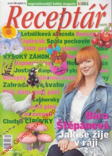 2011/08 Receptář, nejprodávanější hobby magazín, velký formát
