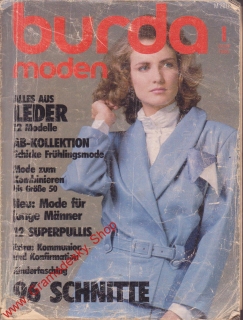 1986/01 časopis Burda Německy