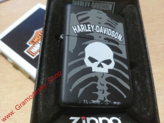 Zippo zapalovač 26359 HD SKULL Harley Davidson