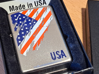 Zippo zapalovač 20272, satinovaný chrom, USA