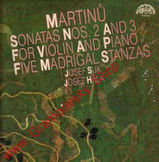 LP Bohuslav Martinů, Sonata č. 2, č. 3 pro violu a piáno, Josef Suk, 1988